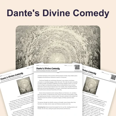 Dante's Divine Comedy - reading educational content
