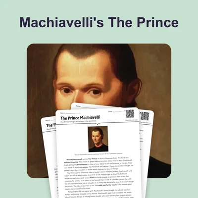 The Prince Machiavelli - reading educational content