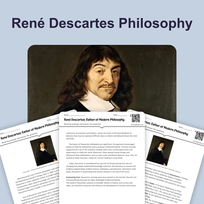 René Descartes - reading educational content