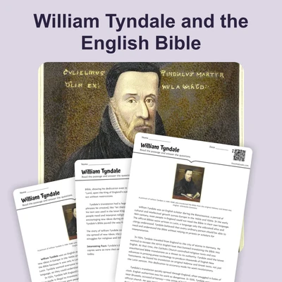 William Tyndale Bible - reading educational content