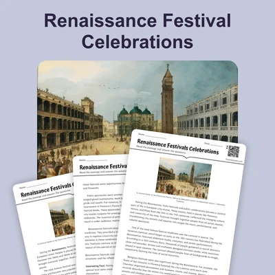 Renaissance Festivals Celebrations - reading educational content