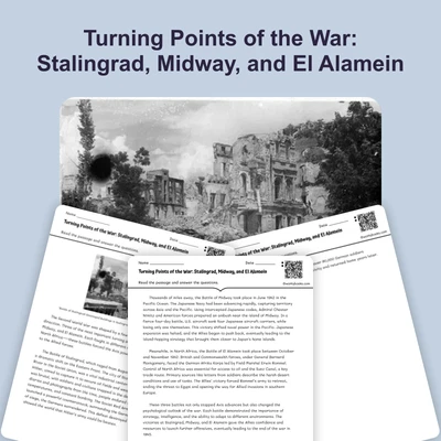 Major Battles Change the War's Course - reading educational content