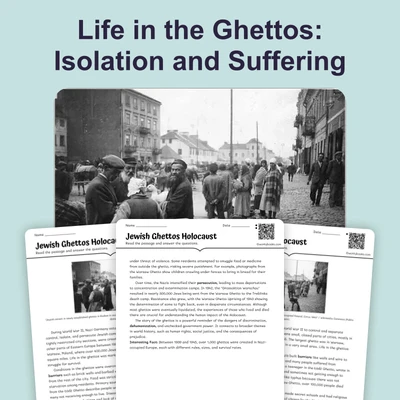 Jewish Ghettos - reading educational content