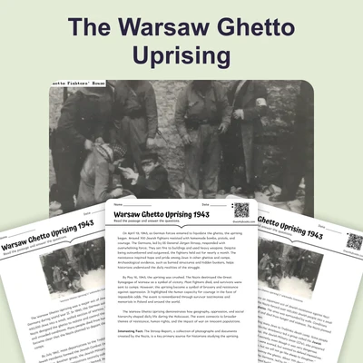 Warsaw Ghetto Uprising 1943 - reading educational content