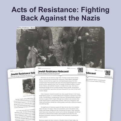 Jewish Resistance - reading educational content