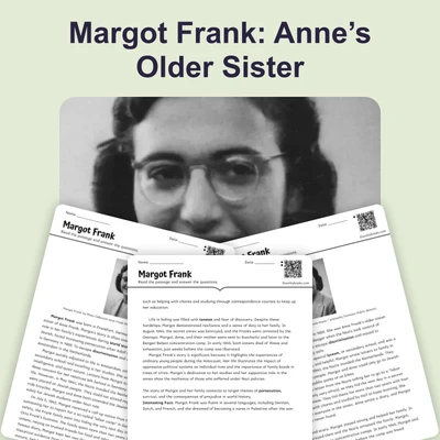 Margot Frank - reading educational content