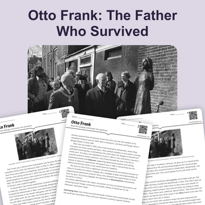 Otto Frank - reading educational content
