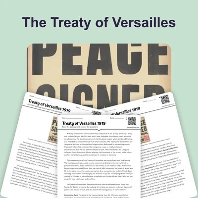 Treaty of Versailles 1919 - reading educational content