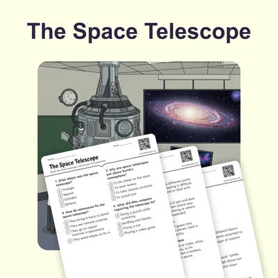 The Space Telescope - reading educational content