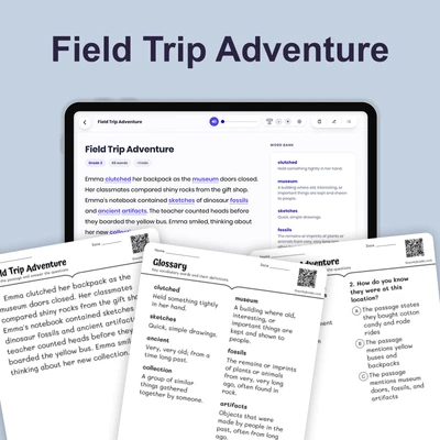 Field Trip Making Inference - reading educational content