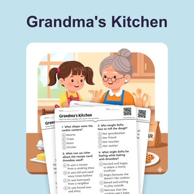 Grandma's Kitchen  — Making Inference - reading educational content