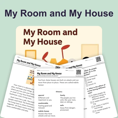 My Room and My House - reading educational content