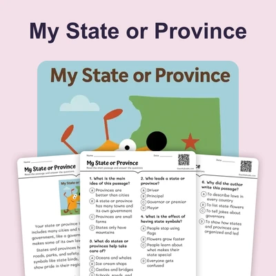 My State or Province - reading educational content