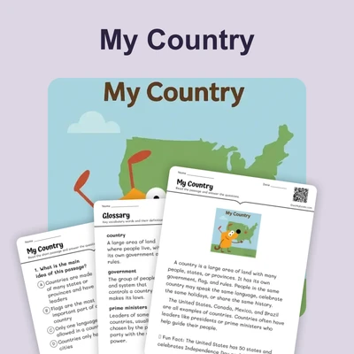 My Country - reading educational content