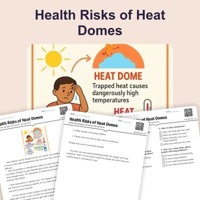 Health Risks of Heat Domes - reading educational content