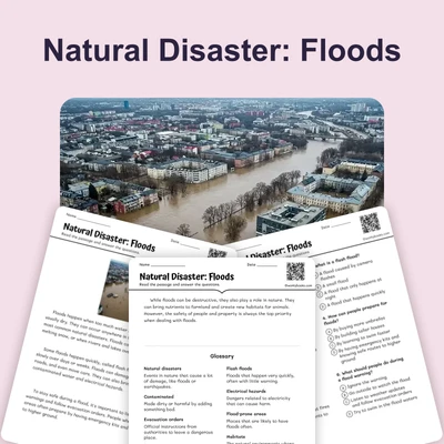 Natural Disaster: Floods - reading educational content