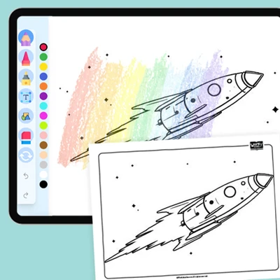 Comet Chaser - coloring educational content