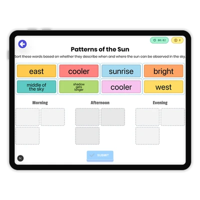 Patterns of the Sun - game educational content