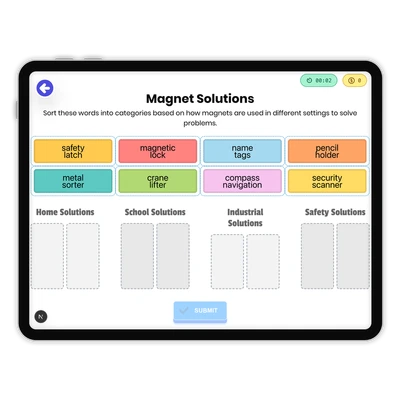 Magnet Solutions - game educational content