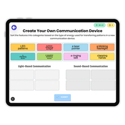 Create Your Own Communication Device - game educational content