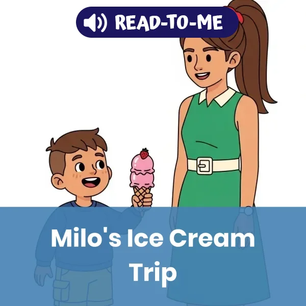 Milo's Ice Cream Trip - book educational content
