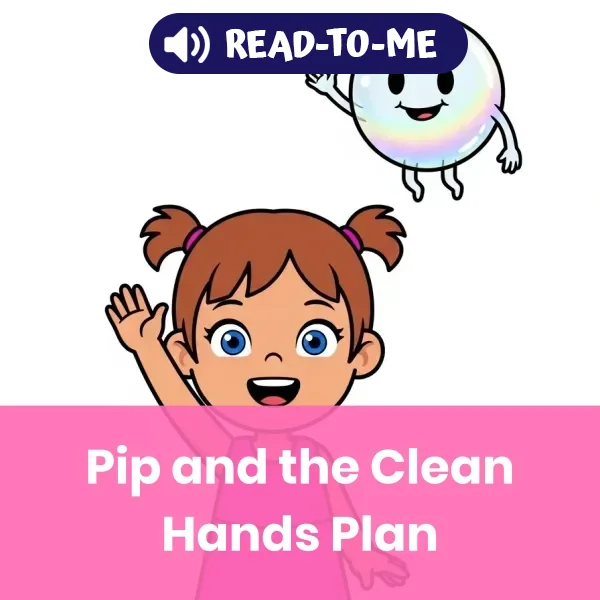 Pip Clean hands  - book educational content