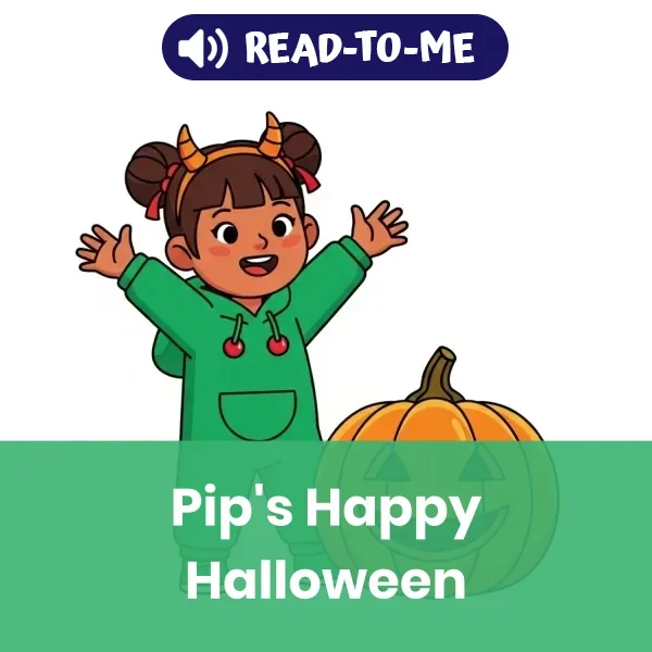 Pip's Halloween Day  - book educational content