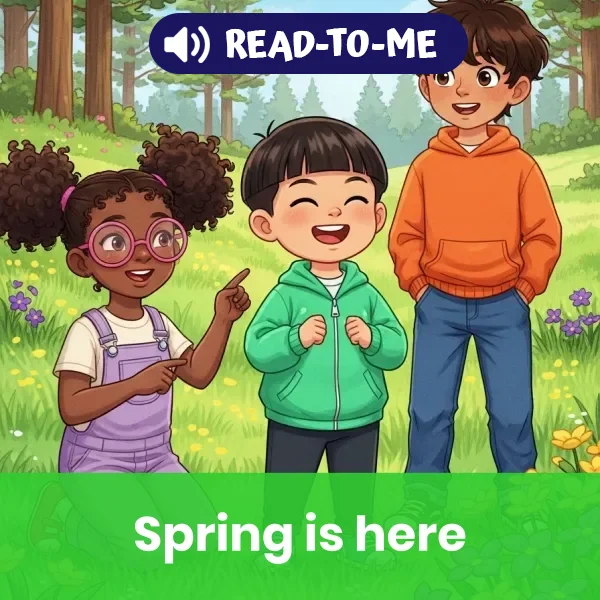 Spring is Here  - book educational content
