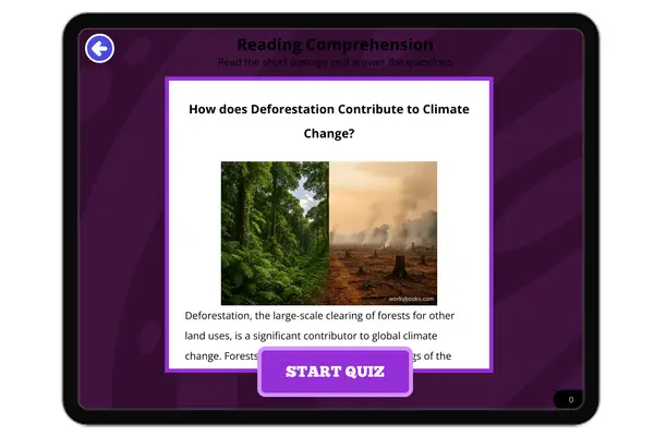 How does Deforestation Contribute to Climate Change? - reading educational content