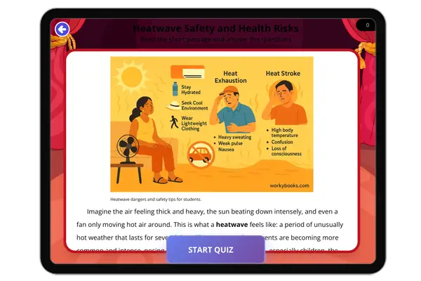 Heatwave Safety and Health Risks - reading educational content