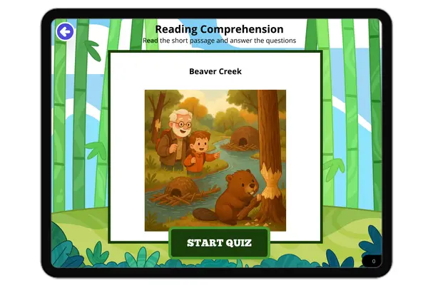 The Beaver Creek - reading educational content