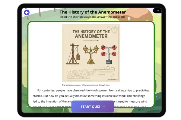 The History of the Anemometer - reading educational content