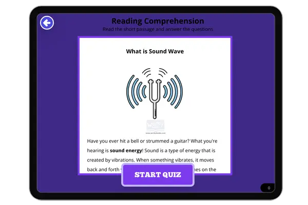 Sound Waves - reading educational content