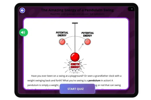Pendulum Swing - reading educational content