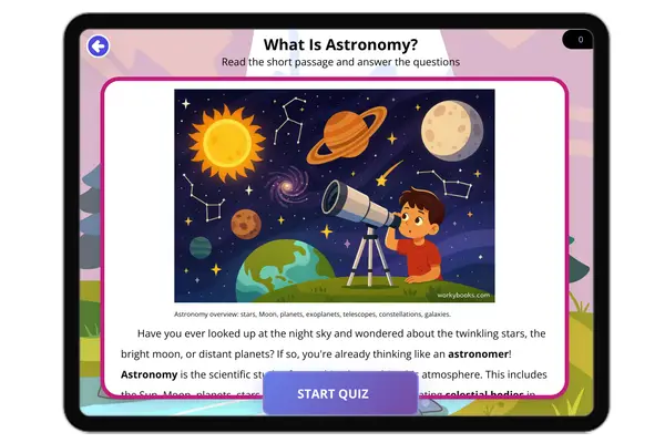 What Is Astronomy? - reading educational content