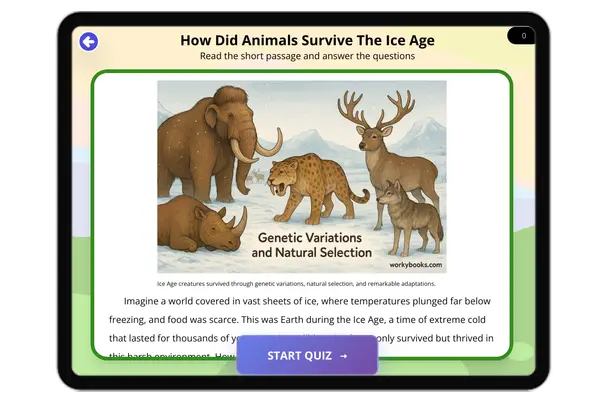 How Did Animals Survive The Ice Age - reading educational content