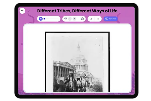 California's Many Tribes - reading educational content