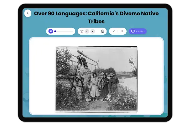 Over 90 Languages: California's Diverse Native Tribes - reading educational content