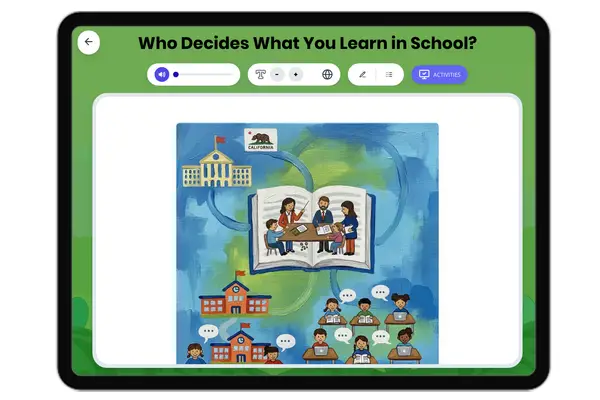 Who Decides What You Learn in School? - reading educational content