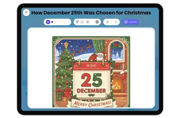 How December 25th Was Chosen for Christmas - reading educational content