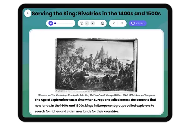 Political Rivalries: Serving the King - reading educational content