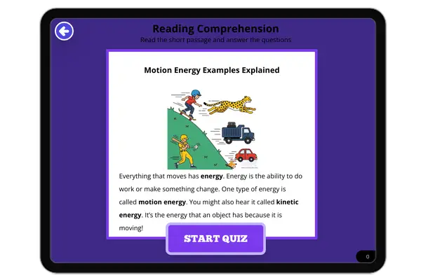 Motion Energy Examples Explained - reading educational content