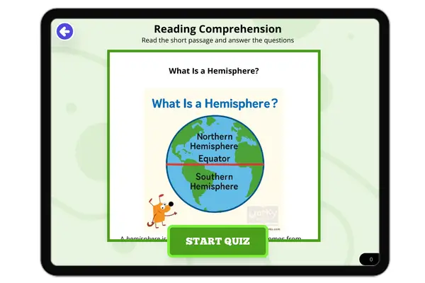 What Is a Hemisphere? - reading educational content