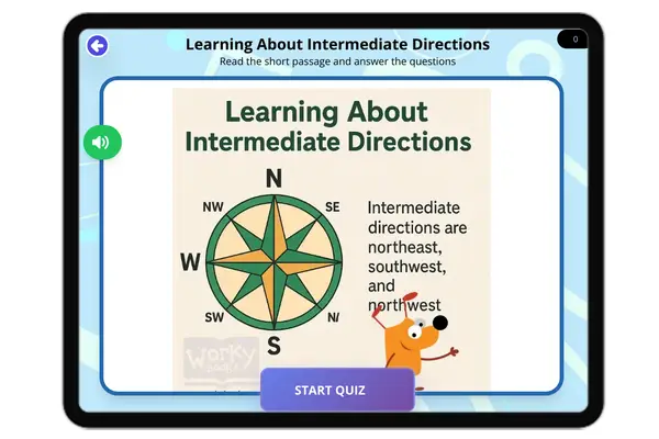Learning About Intermediate Directions - reading educational content