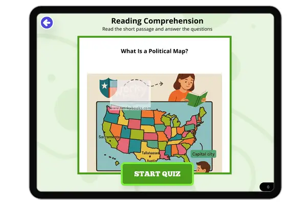 What Is a Political Map? - reading educational content