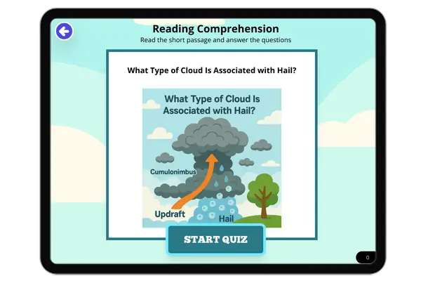 What Type of Cloud Is Associated with Hail? - reading educational content