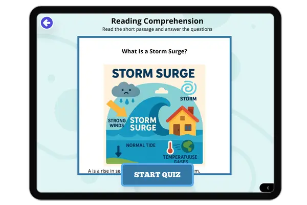 What Is a Storm Surge? - reading educational content