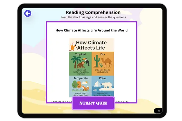 How Climate Affects Life Around the World - reading educational content
