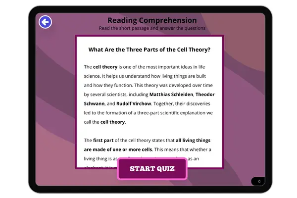 What Are the Three Parts of the Cell Theory? - reading educational content