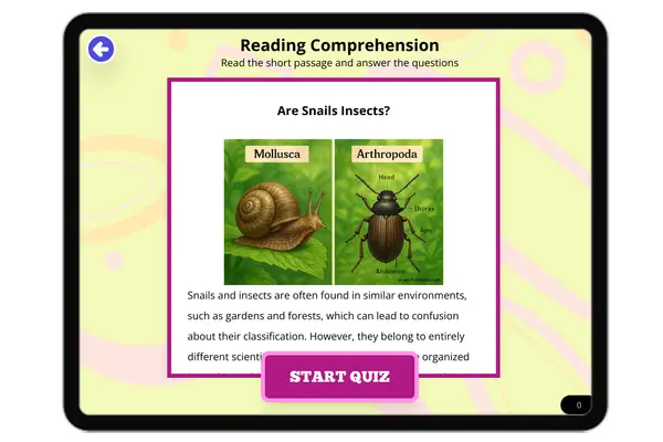 Are Snails Insects? - reading educational content